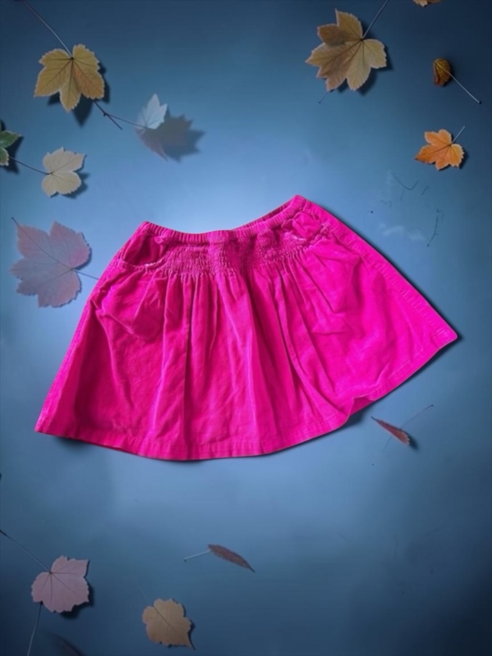 Mini Boden Girls Skirt Bright Pink Lined Corduroy Size 4–5Y 116 cm Like New